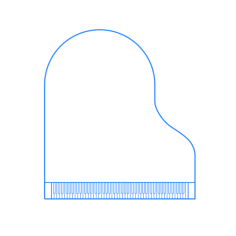 Furniture Pianos Outline Svg File, Free Vectors File